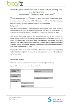 Effect of supplementation with sodium bicarbonate on