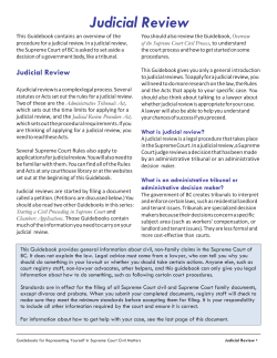 Judicial Review - Supreme Court BC