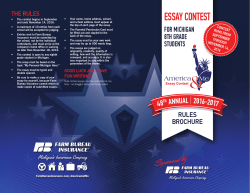 essay contest - Farm Bureau Insurance