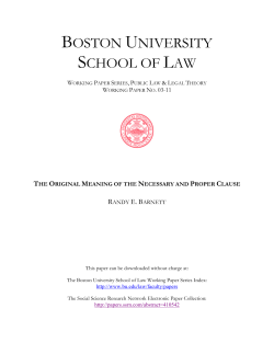 the original meaning of the necessary and