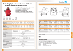 Flashing lights 5 Joules / 10 Joules / 15 Joules
