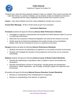 Critter Close-Up Auditorium Program for Grades 3