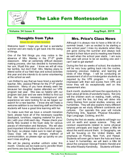 The Lake Fern Montessorian - Lake Fern Montessori Academy