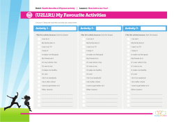 (U2L1R1) My Favourite Activities