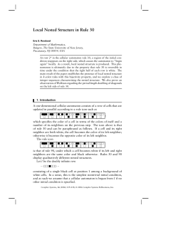 Local Nested Structure in Rule 30