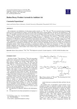 Radon Decay Product Aerosols in Ambient Air