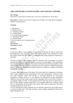 Air-Cooled Heat Exchangers and Cooling Towers