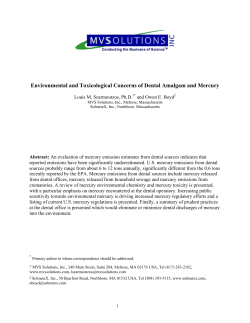 Environmental and Toxicological Concerns of