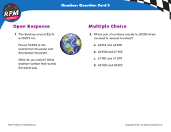 Grade 5 Question Card