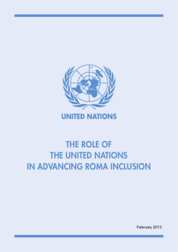 the role of the united nations in advancing roma inclusion