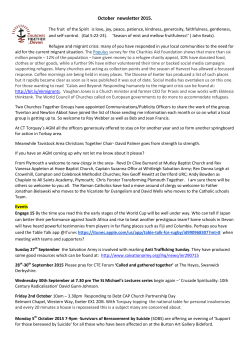 October newsletter 2015.