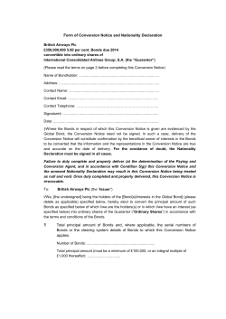 Form of Conversion Notice and Nationality Declaration British