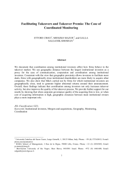 MandAs and Geographic Proximity