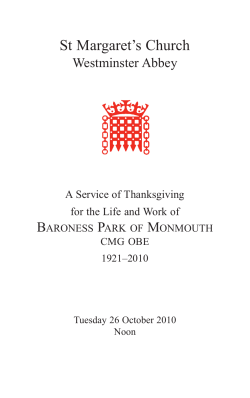 The Order of Service
