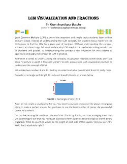LCM Visualization and Fractions
