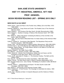 Book Review Reading List - San Jose State University