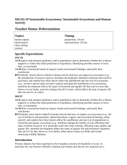 Teacher Demo: Deforestation