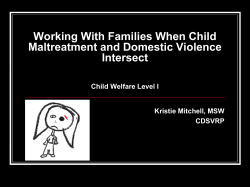 Effects of Intimate Partner Violence on Children