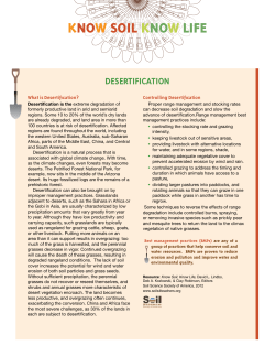 Desertification and Conservation