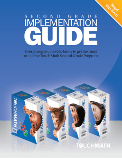 TouchMathSecond Grade Modules