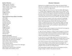 Food For Free auction program 2011