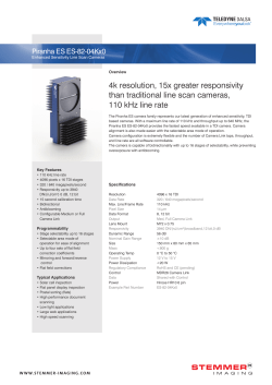 4k resolution, 15x greater responsivity than traditional line scan