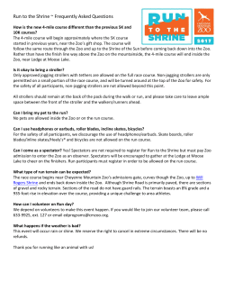 Run to the Shrine ~ Frequently Asked Questions