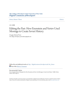 Editing the Past: How Eisenstein and Vertov Used Montage to