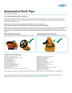 TT-153 - Finding Signet Product Serial Numbers