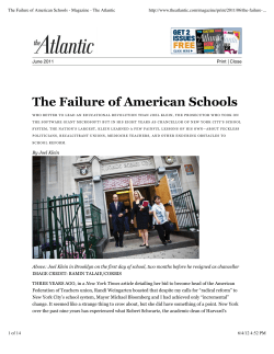 The Failure of American Schools - Magazine