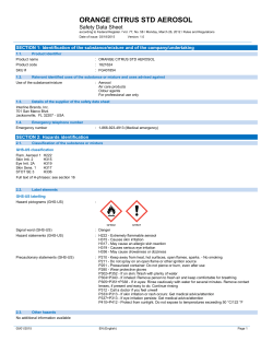 ORANGE CITRUS STD AEROSOL