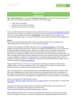 Guidelines for Submission