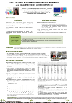 EFFECT OF SLURRY ACIDIFICATION on SOLID