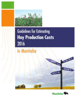 Hay Production Costs 2016
