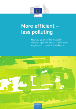 More efficient &ndash; less polluting