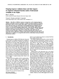 Outgoing longwave radiation biases and their - mtc