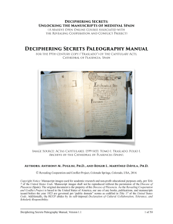 Deciphering Secrets Paleography Manual.pages