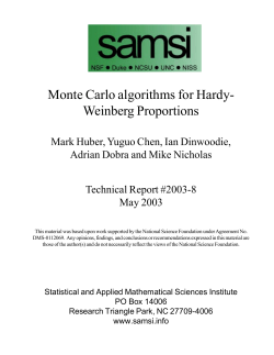 Monte Carlo algorithms for Hardy- Weinberg Proportions