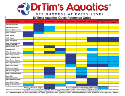 DrTim`s Aquatics Quick Reference Guide