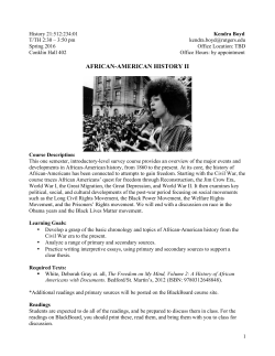 african-american history ii