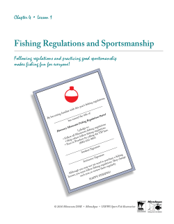 Fishing Regulations and Sportsmanship - Minnesota DNR - MN-dnr