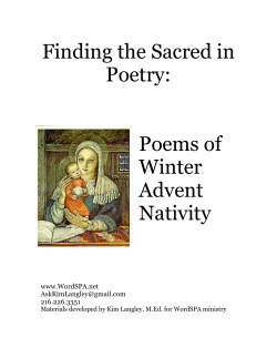 Poems of Winter Advent Nativity