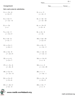 Assignment - FREE Math Worksheets - math