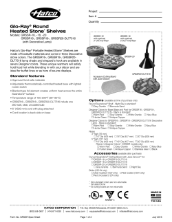 Glo-Ray&reg; Round Heated Stone* Shelves