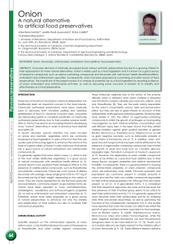 44 A natural alternative to artificial food preservatives