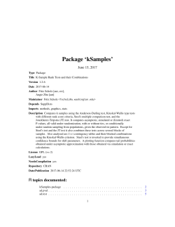 Package `kSamples`
