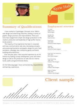 My CV - not at all up to date