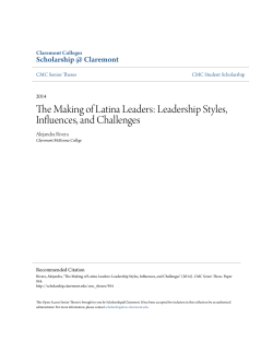 The Making of Latina Leaders