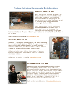 Meet your IEH consultants - Alaska Native Tribal Health Consortium