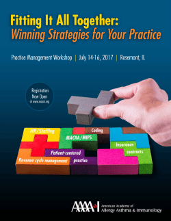 2017 Practice Management Brochure